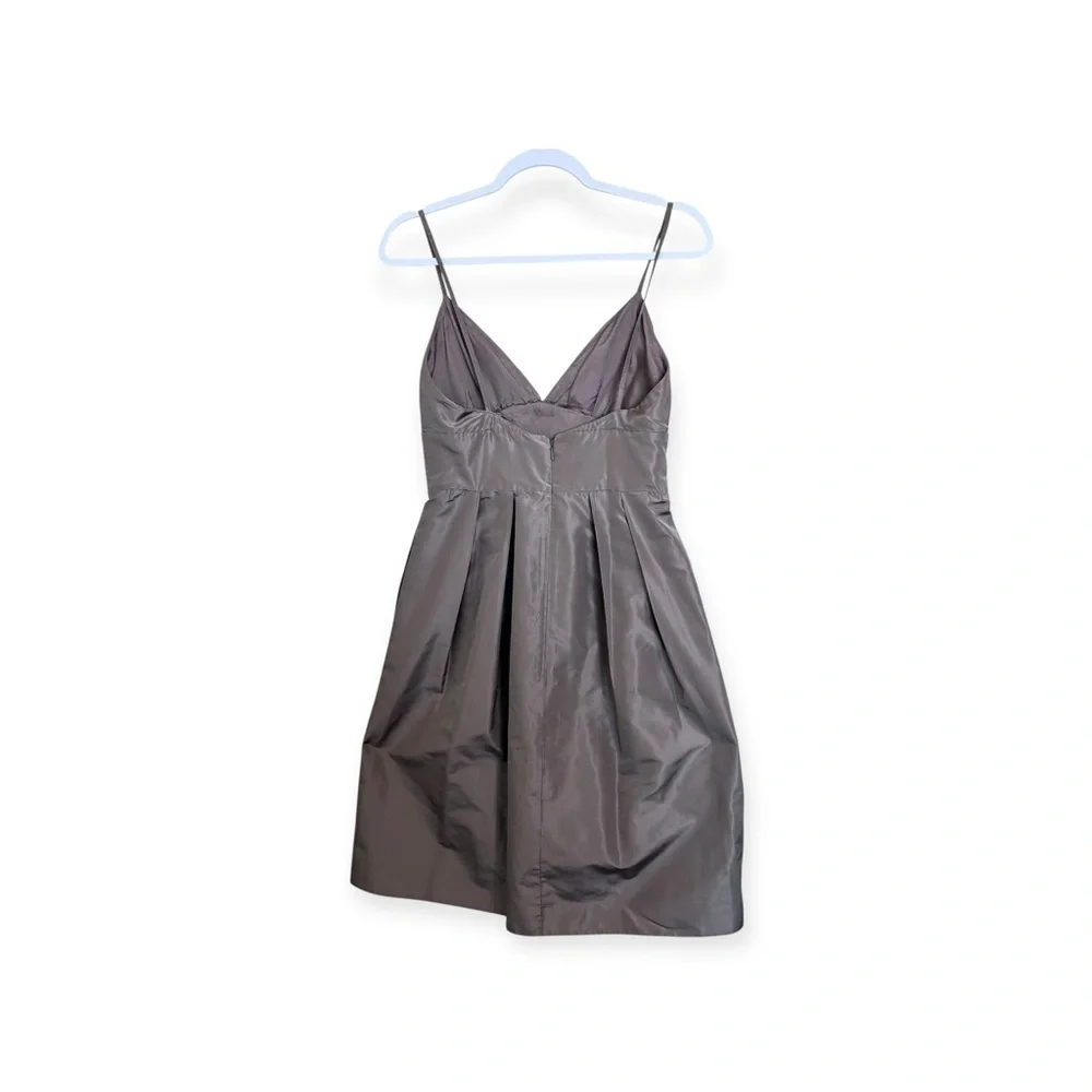 J. Crew - Silk Taffetta Taupe Cocktail Dress - 6